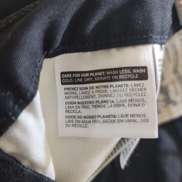 Levi's Mens Classic Straight-Leg Black Jeans Size 28 Casual Work -Unisex - Picture 4 of 8